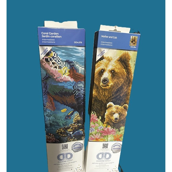 Diamond Dotz Other - Diamond Dotz Art Kits Bundle Coral Garden DD4.079 & Mother and Cub DD4.384 New
